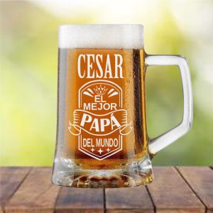 Jarra Cerveza Para El Mejor Papa del Mundo 1