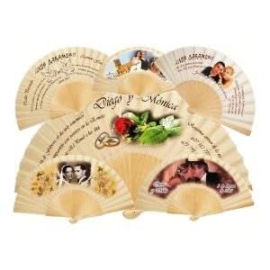 Abanico de Madera para Boda