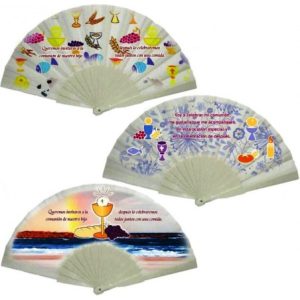 Abanico de Plástico para COMUNIÓN 2 Abanico de Plástico para COMUNIÓN 2