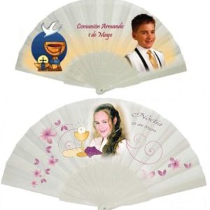 Abanico de Plástico para COMUNIÓN