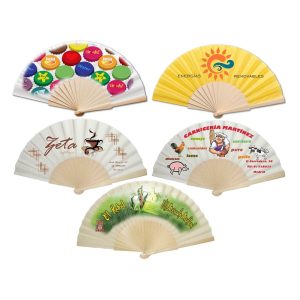 Abanico de Madera Publicidad 6-Tintas
