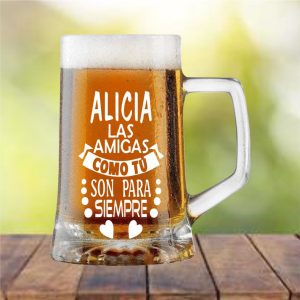 Jarra de Cerveza Amigos y Amigas para Siempre