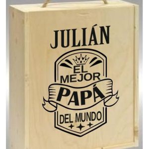 caja-de-madera-para-3-botellas-de-vino-personalizada-dia-del-padre-banda-con-corona 1