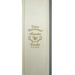 Caja de Vino de Madera (para 1 Botella)