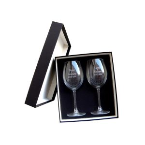 Copas de Vino con Texto
