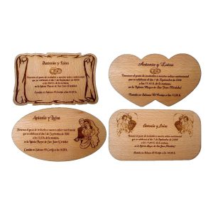 Invitaciones de Madera