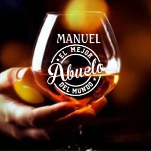 Copa de Coñac del Mejor Abuelo del Mundo