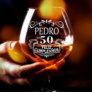 Copa de Coñac Feliz Cumpleaños