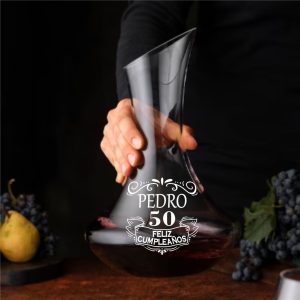 Decantador con Grabado Feliz Cumpleaños