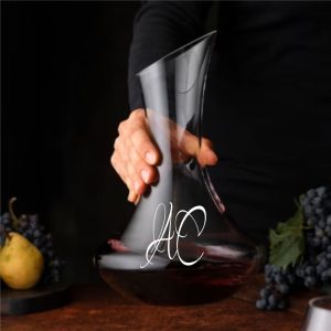 Decantador con Grabado con Iniciales