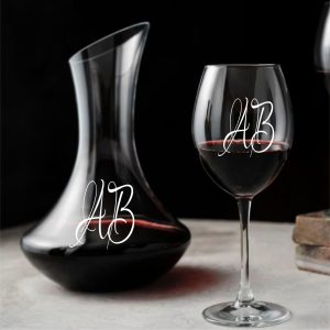 Decantador + 4 Copas de Vino Iniciales